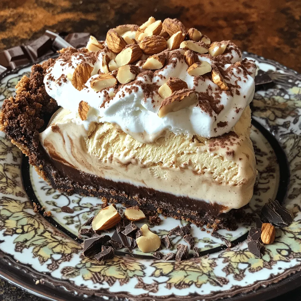 Coffee Crumble Ice Cream Pie Dessert Delight
