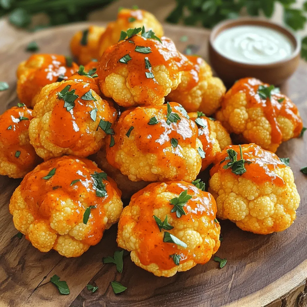 Buffalo Cauliflower Bites Crunchy and Spicy Treat