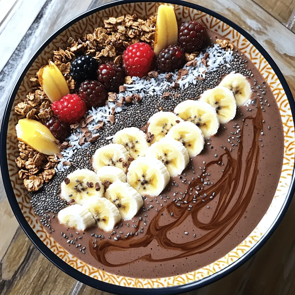 Chocolate Banana Smoothie Bowl Recipe for Energy Boost