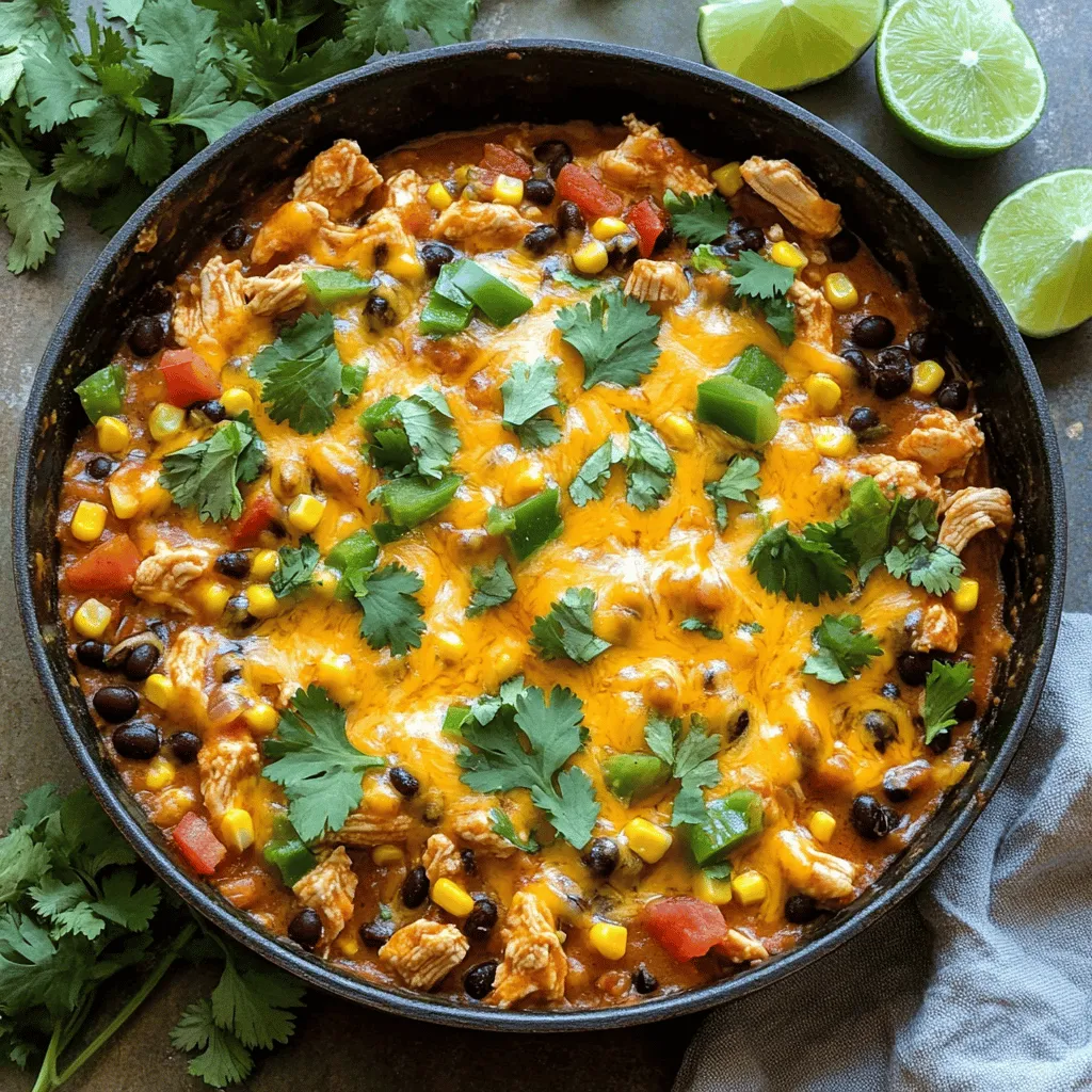 Chicken Enchilada Skillet Flavorful and Simple Dish