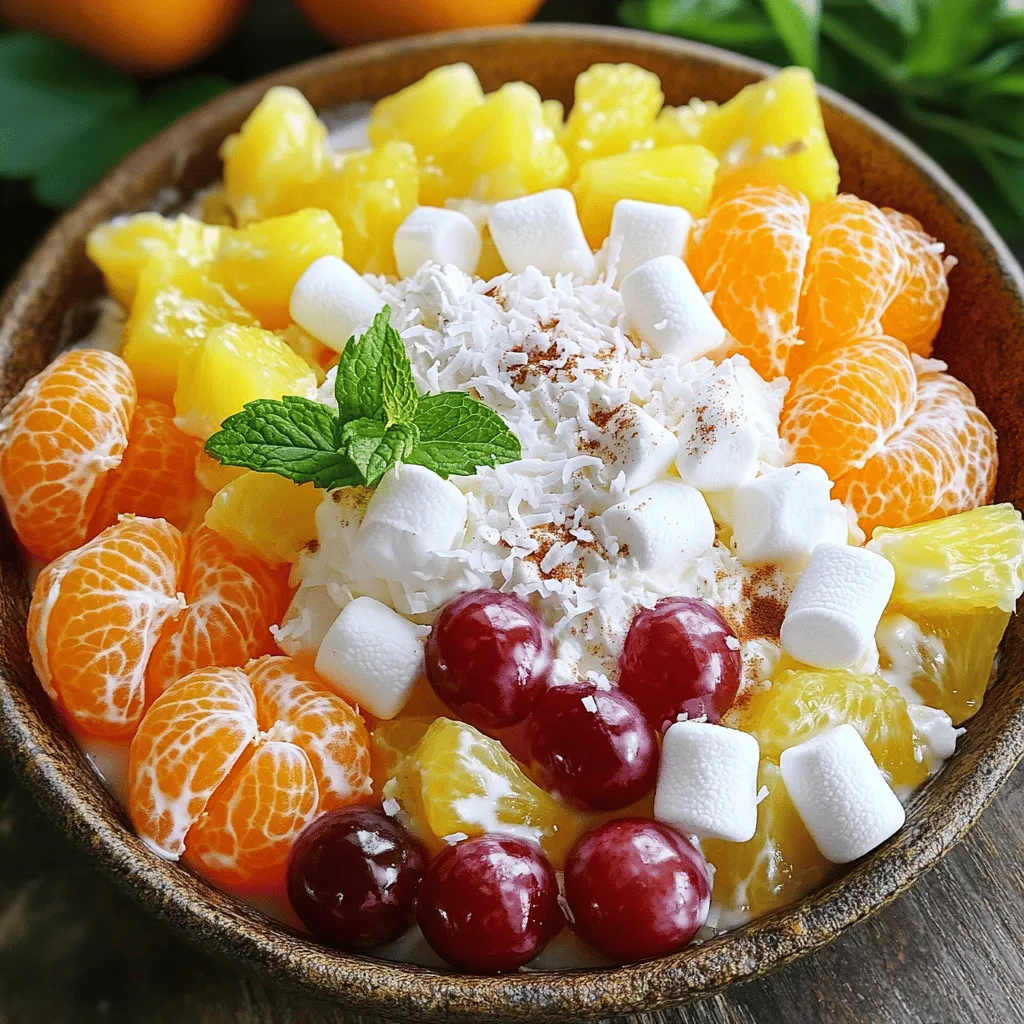 Ambrosia Salad Delightful Fruit and Creamy Treat
