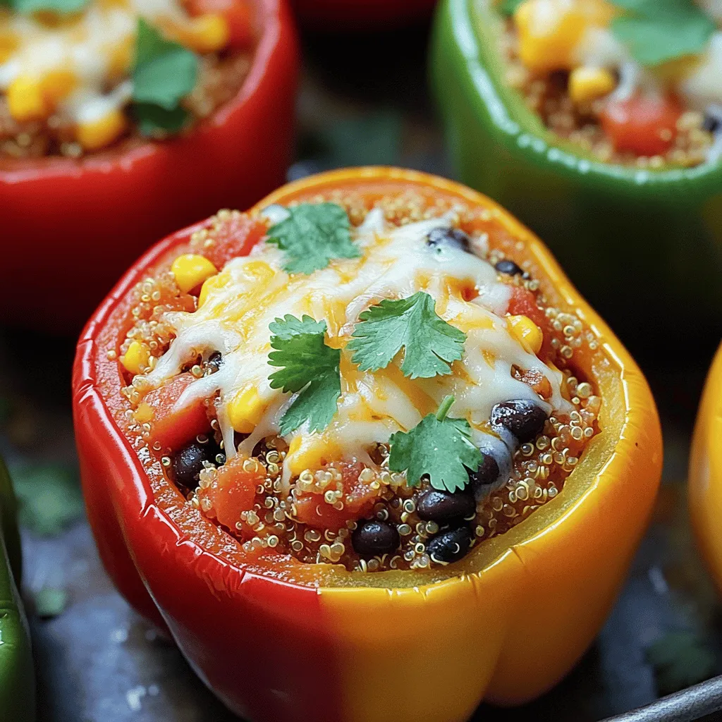 Tex-Mex Quinoa Stuffed Peppers Flavorful Easy Recipe