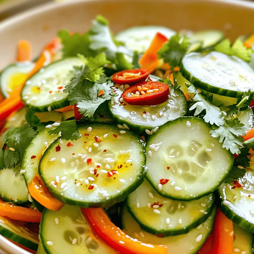 Spicy Thai Cucumber Salad Zesty and Refreshing Snack