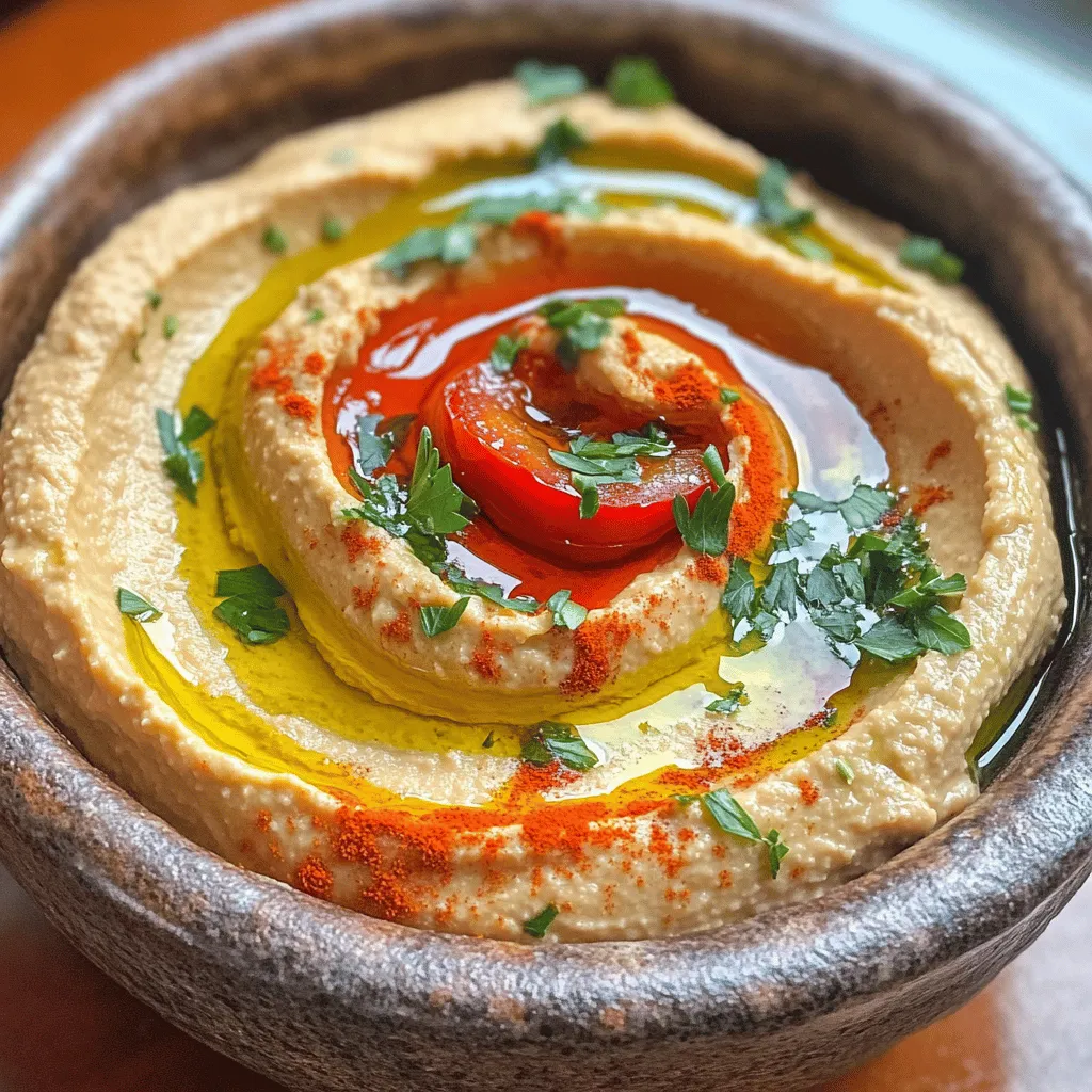 Roasted Red Pepper Hummus Flavorful and Simple Dip