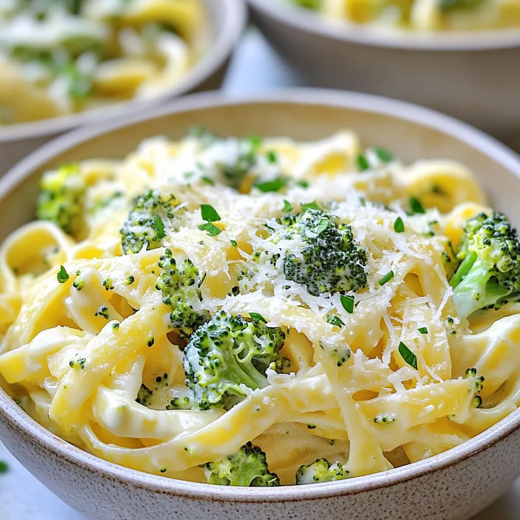 One Pot Broccoli Alfredo Pasta Simple and Tasty Meal