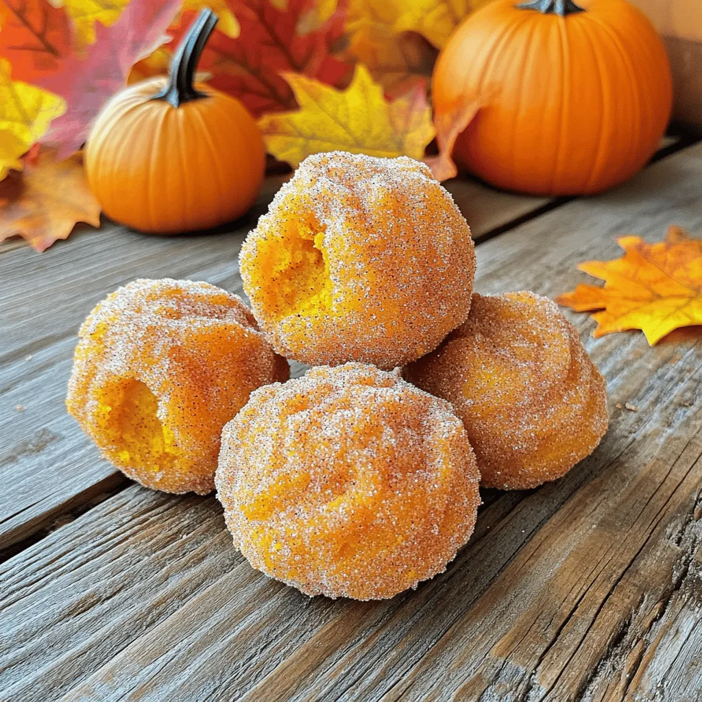 Pumpkin Churro Donut Holes with Cinnamon Sugar Delight