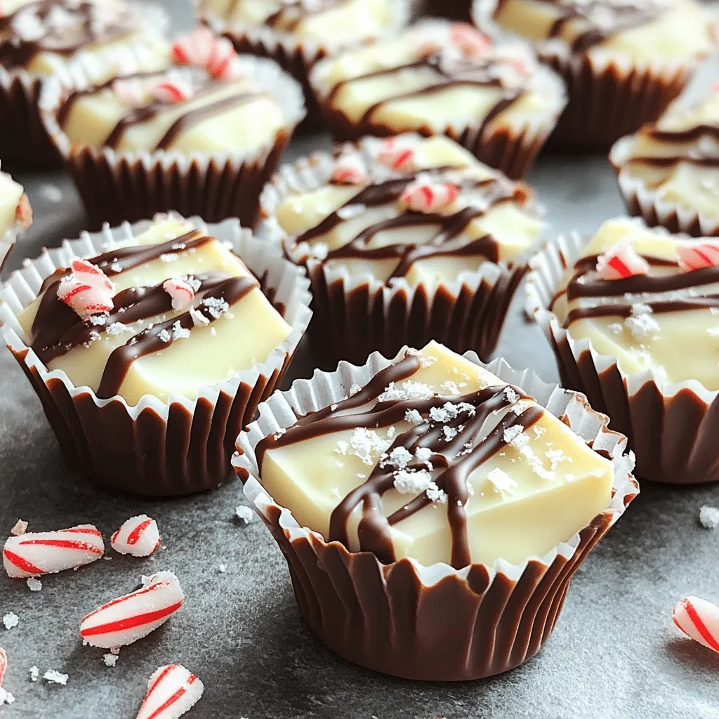 White Chocolate Peppermint Bark Bites Festive Treats