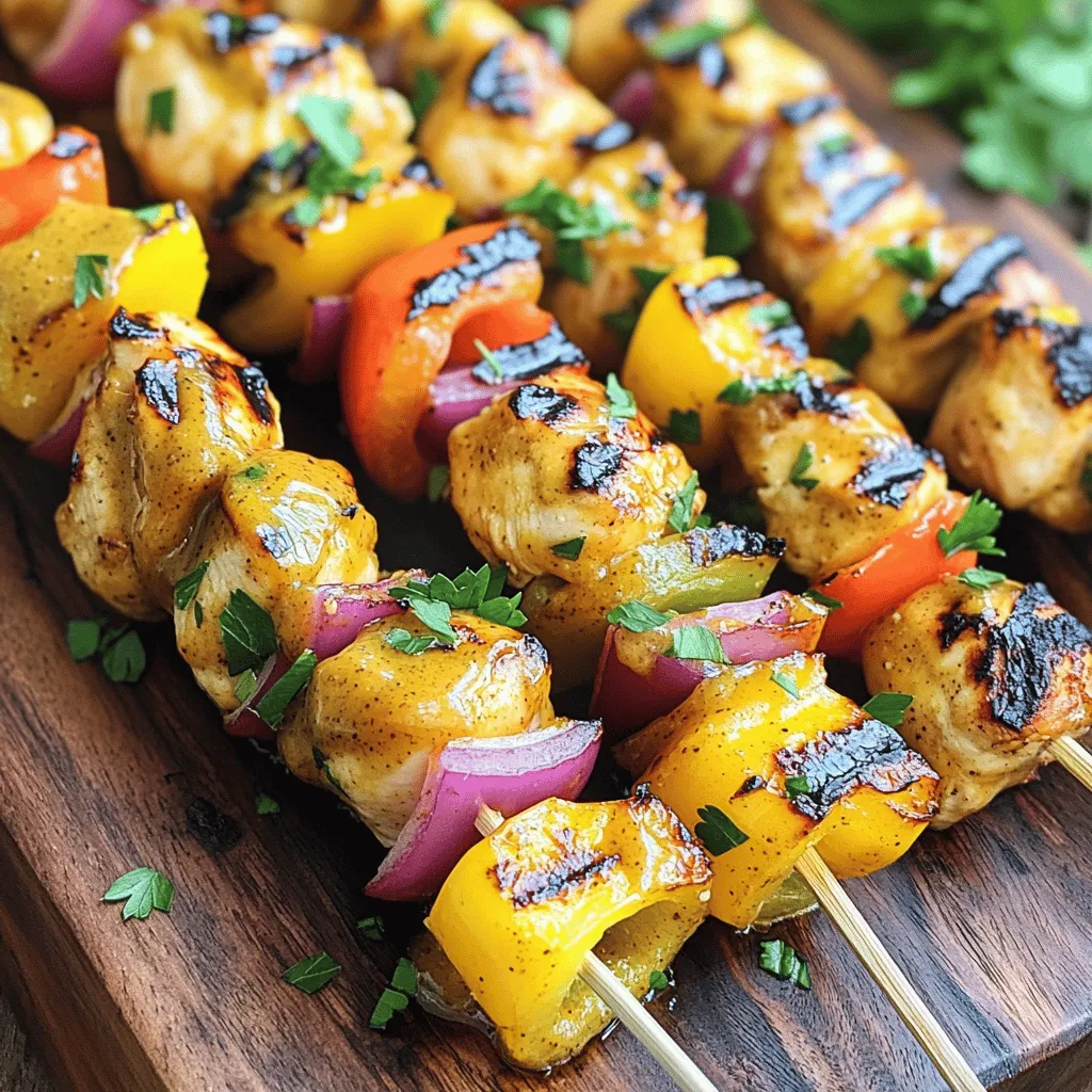 Honey Mustard Chicken Skewers Flavorful Grilling Recipe