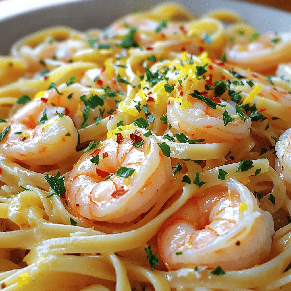 Garlic Butter Scampi Linguine Rich and Flavorful Dish