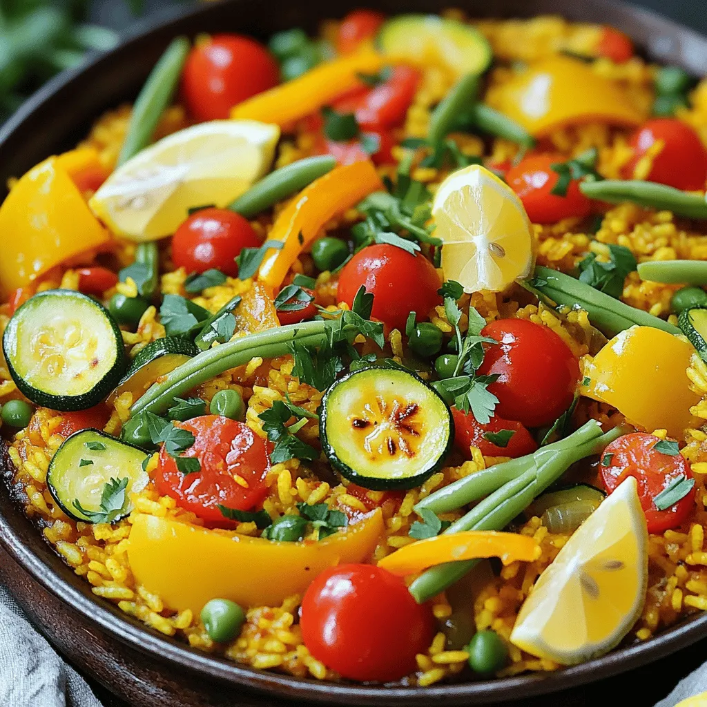 Vegetable Paella Flavorful and Nourishing Delight