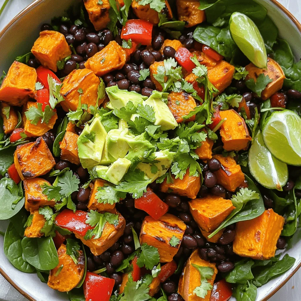 Roasted Sweet Potato Black Bean Salad Fresh Delight