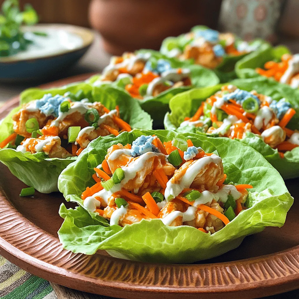 Buffalo Chicken Lettuce Wraps Tasty and Healthy Treat