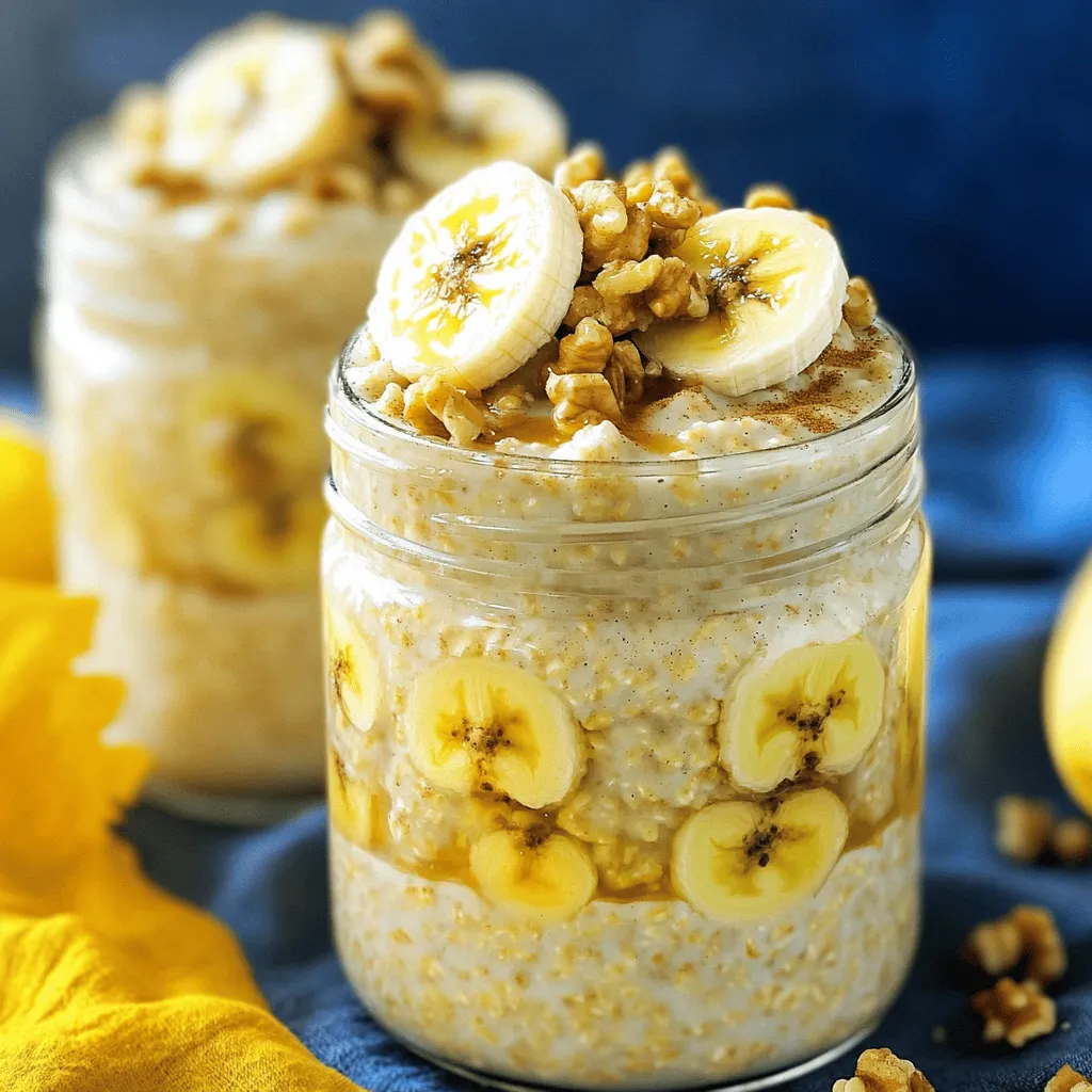 Banana Bread Overnight Oats Simple Healthy Recipe