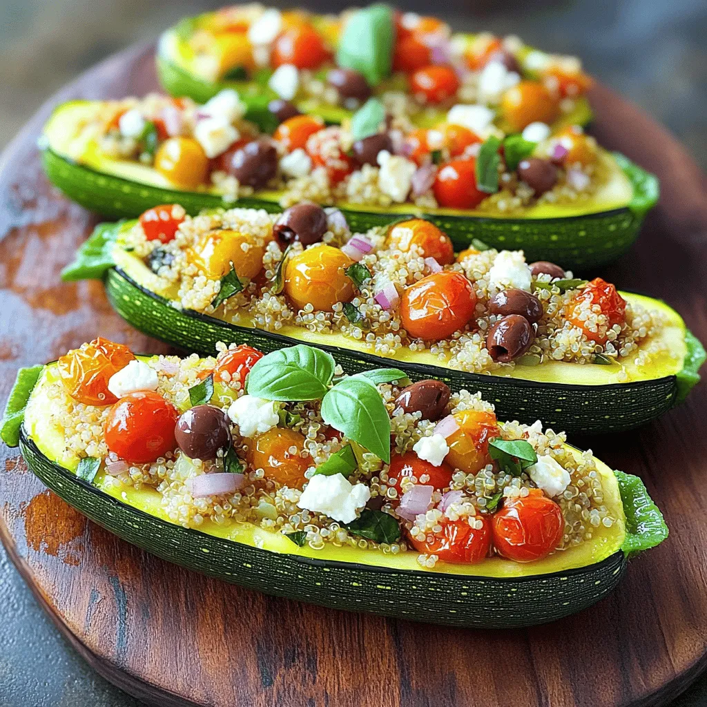 Stuffed Zucchini Boats Healthy and Flavorful Recipe
