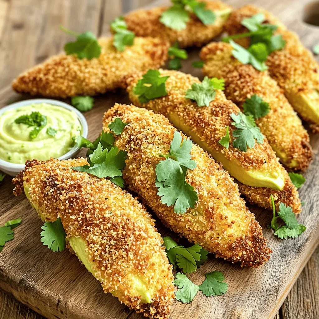 Crispy Air Fryer Avocado Fries Healthy Snack Delight