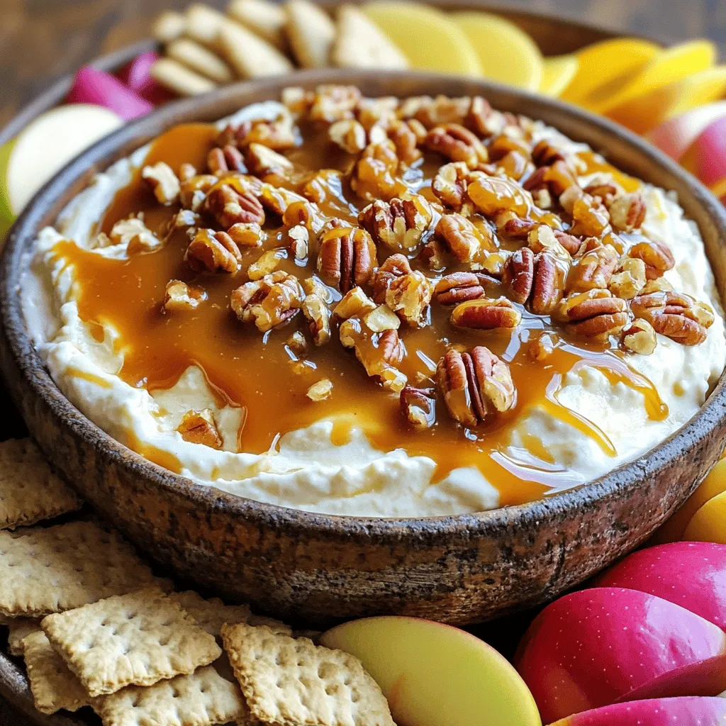 Caramel Pecan Cheesecake Dip Irresistible Dessert Treat