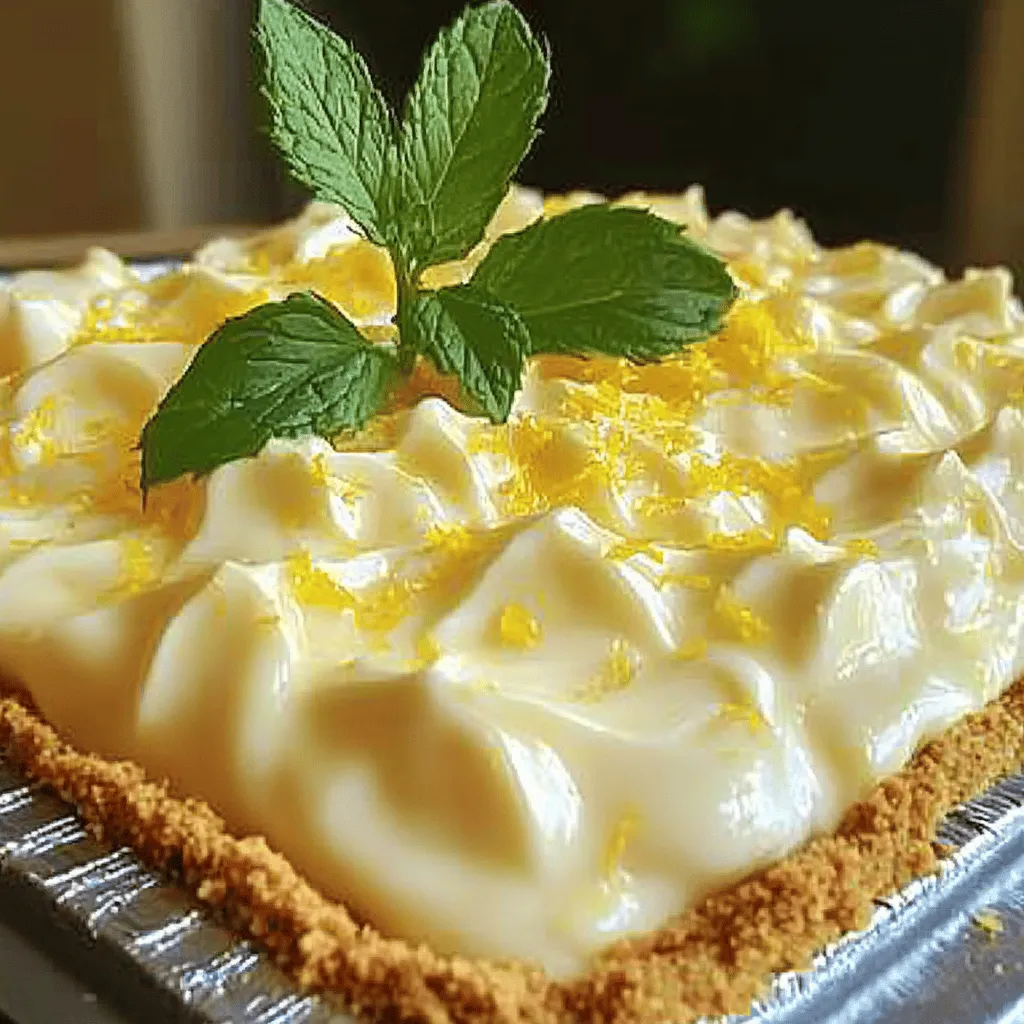 No Bake Lemon Icebox Pie Refreshing and Easy Recipe