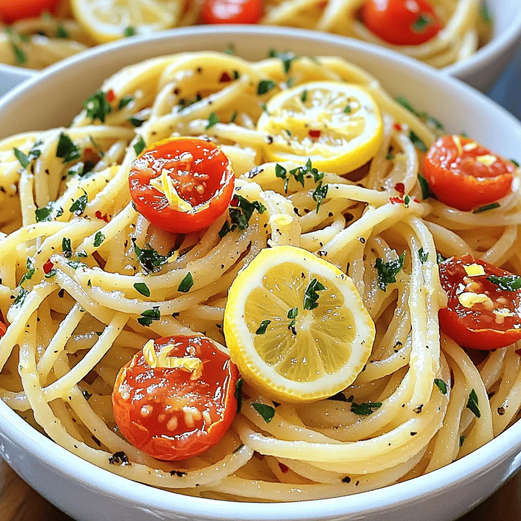 One-Pot Lemon Garlic Pasta Flavorful and Easy Meal