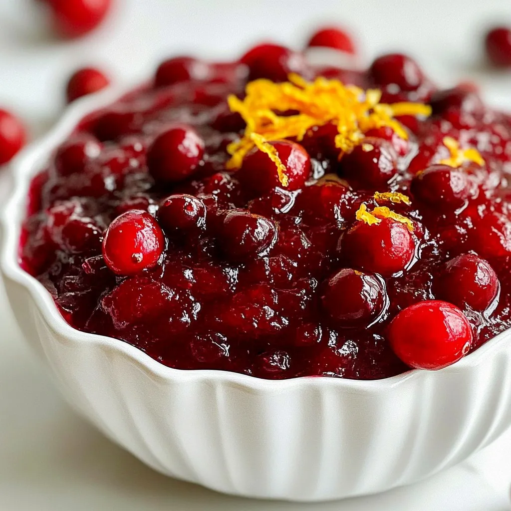 Savory Small Batch Cranberry Sauce Easy Recipe