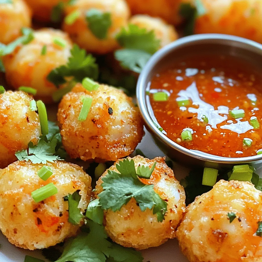 Crispy Shrimp Balls with Sweet Chili Sauce Delight
