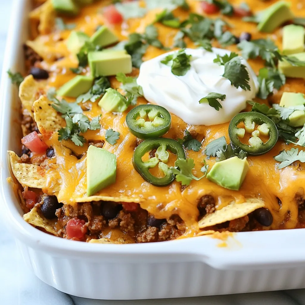 Loaded Nacho Casserole Flavorful and Easy Recipe