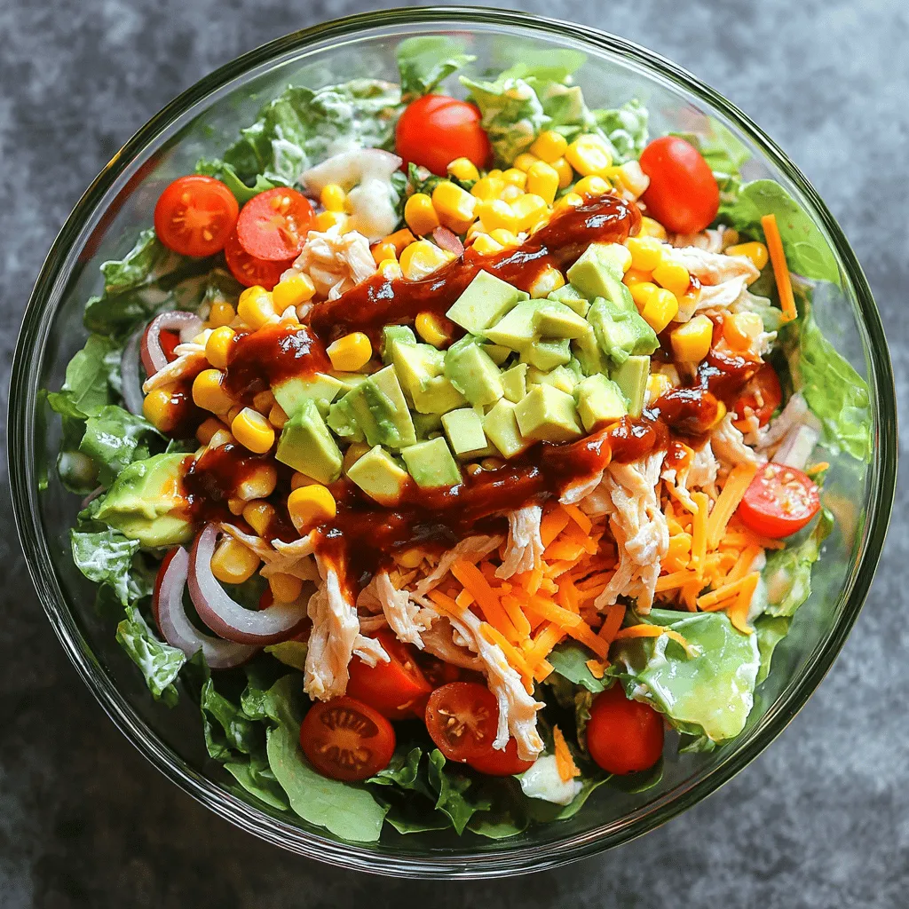 BBQ Ranch Chicken Salad Flavorful and Fresh Meal