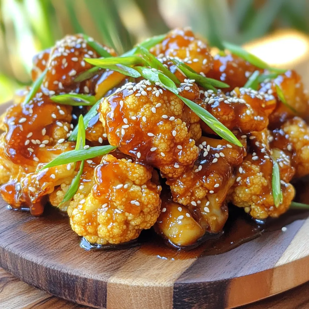 Sticky Sesame Cauliflower Crispy and Flavorful Dish