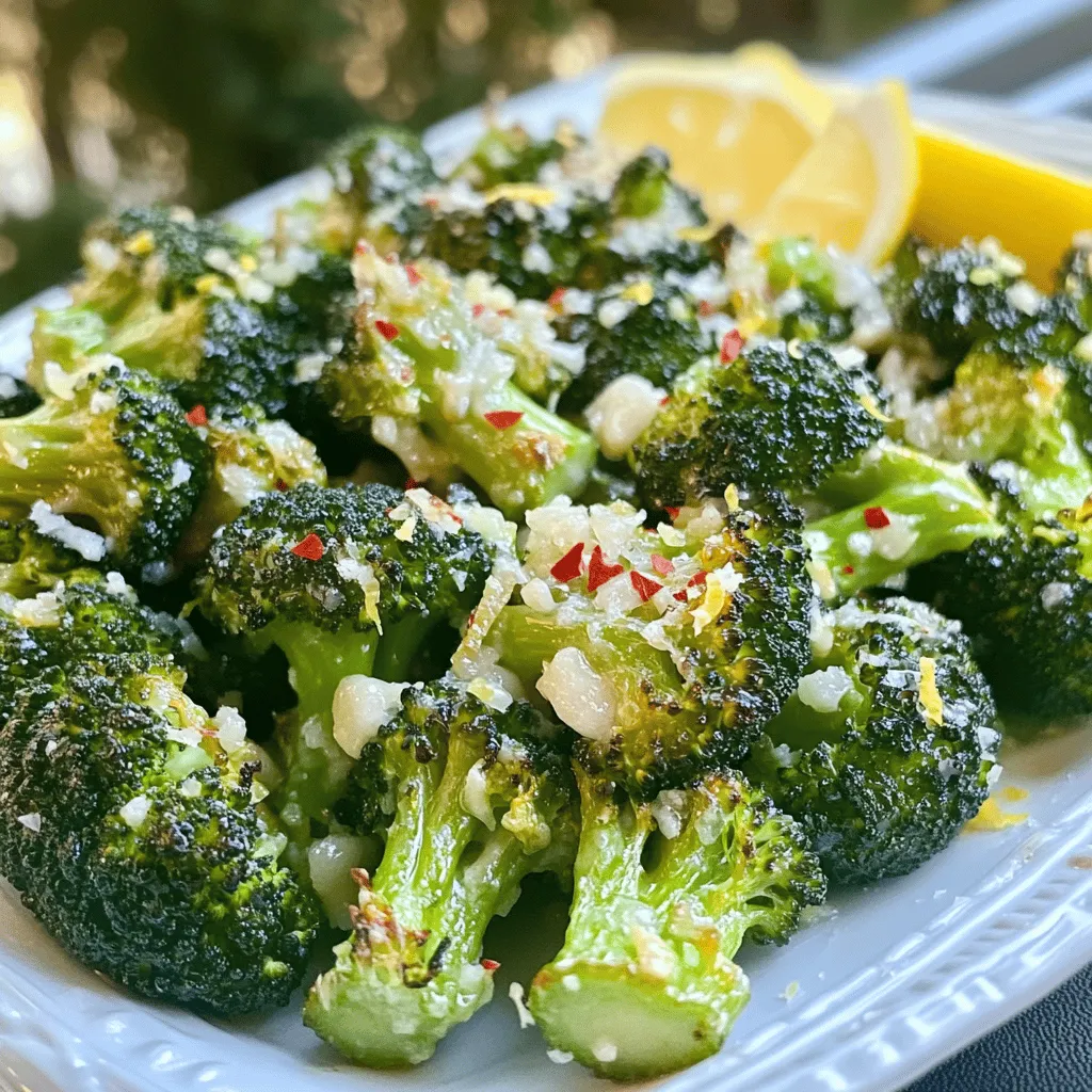 Lemon Garlic Roasted Broccoli Flavorful Side Dish