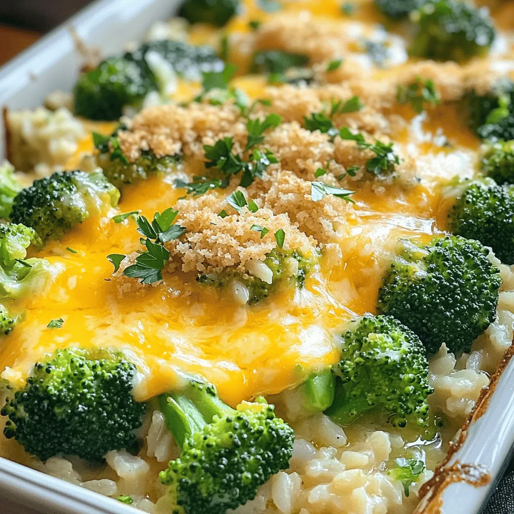 Cheesy Broccoli Rice Casserole Easy Family Meal