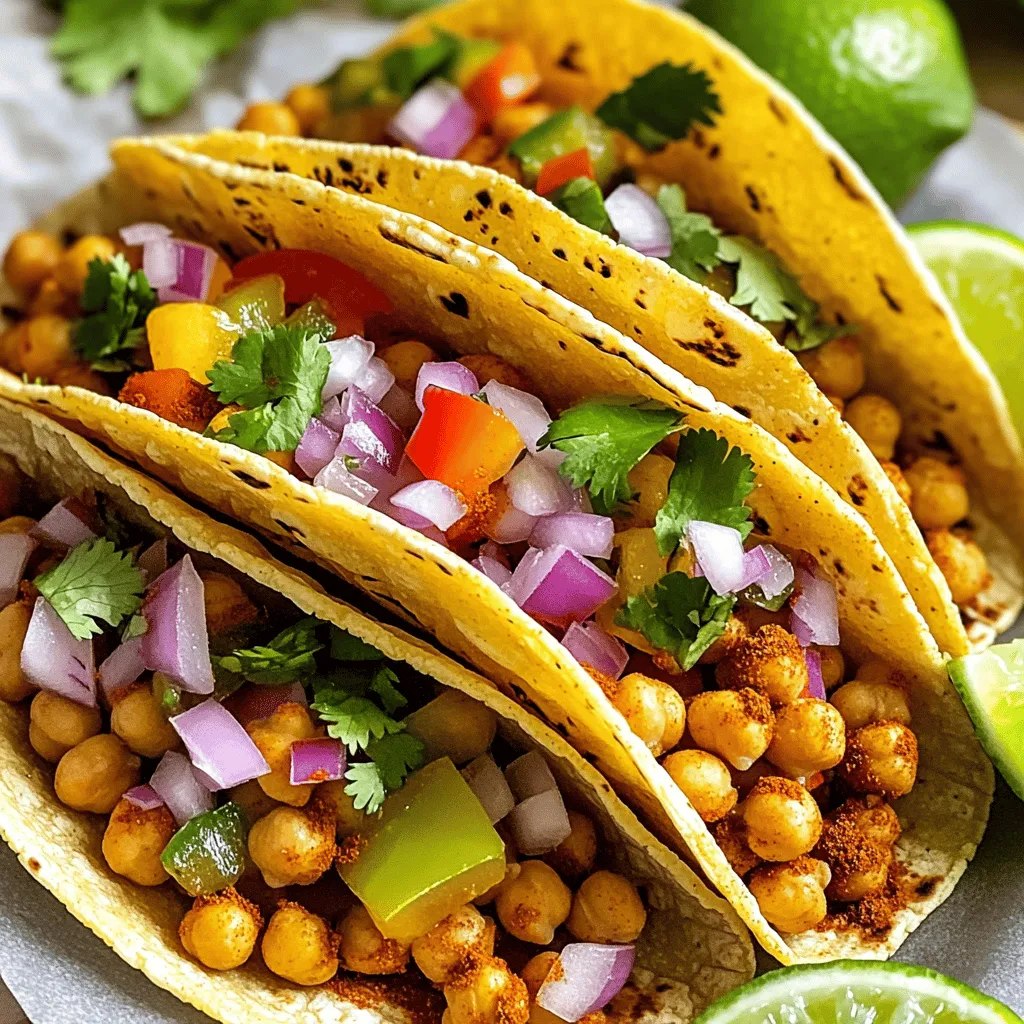 Spicy Chickpea Tacos Quick Dinner Delight