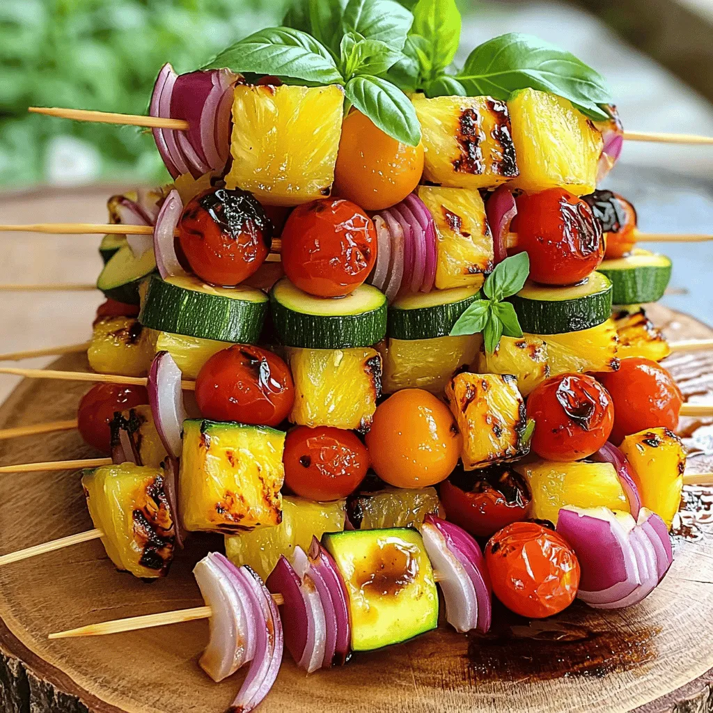 Rainbow Veggie Skewers Colorful and Healthy Delight