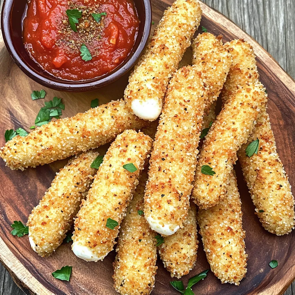 Air Fryer Mozzarella Sticks Crispy and Delicious Snack