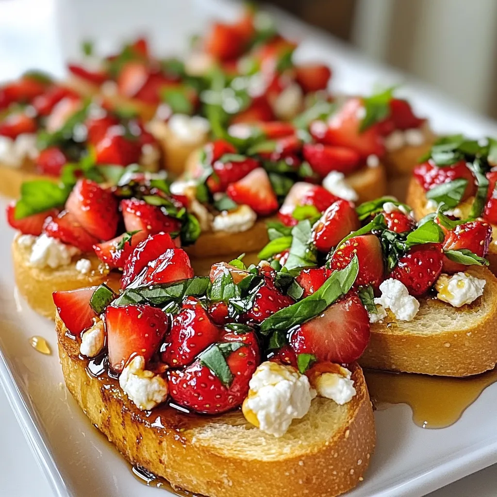 Strawberry Basil Bruschetta Fresh and Flavorful Treat