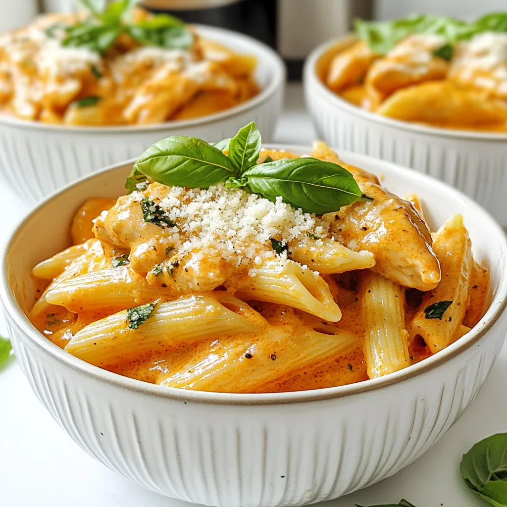 Chicken Penne Alla Vodka A Flavorful Dinner Delight