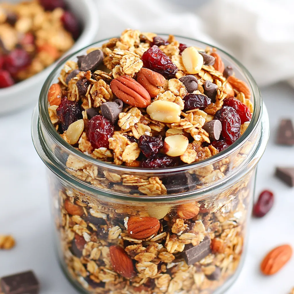 Cranberry Chocolate Granola Clusters Simple Delight