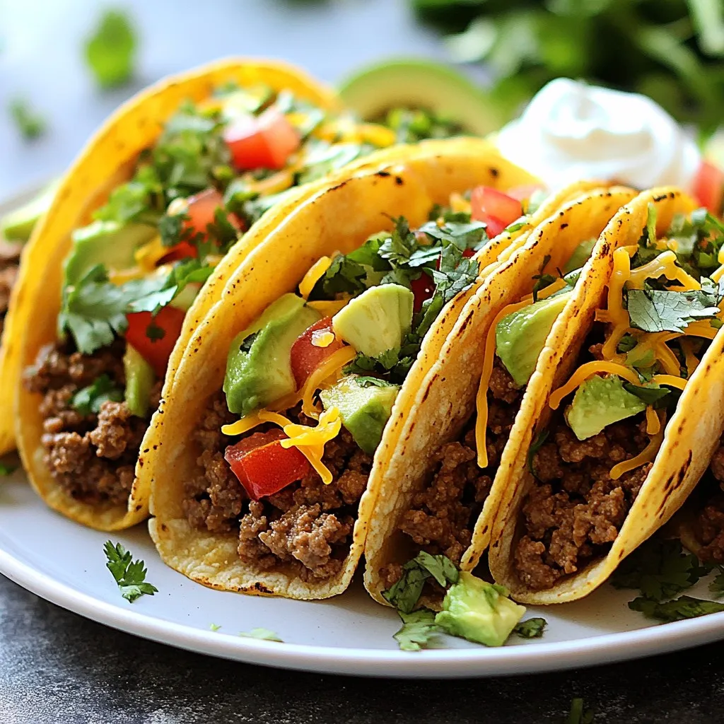 Crispy Baked Ground Beef Tacos Simple and Tasty Meal