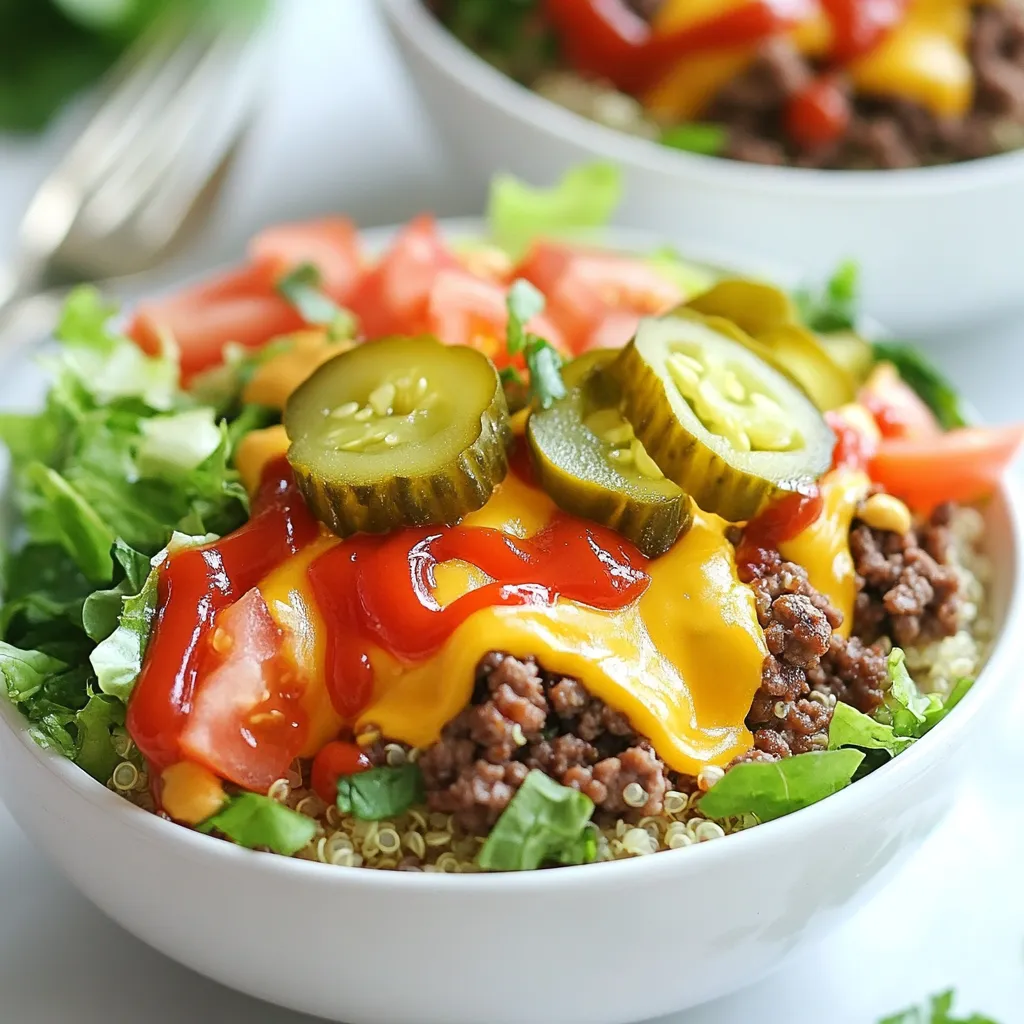 High Protein Cheeseburger Bowls Easy and Delicious Meal