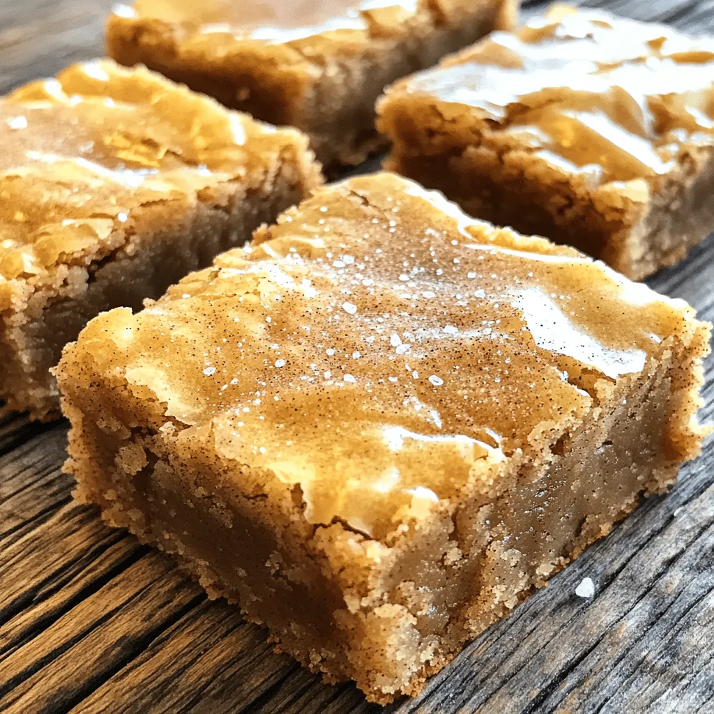 Ultra Chewy Snickerdoodle Blondies Perfectly Soft Treat