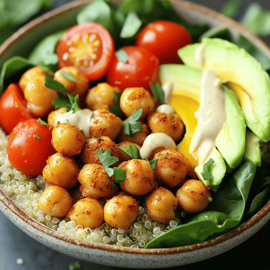 Crispy Chickpea Buddha Bowl Healthy Flavorful Meal
