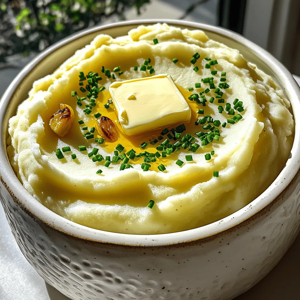 Creamy Garlic Mashed Potatoes Flavorful and Simple Dish