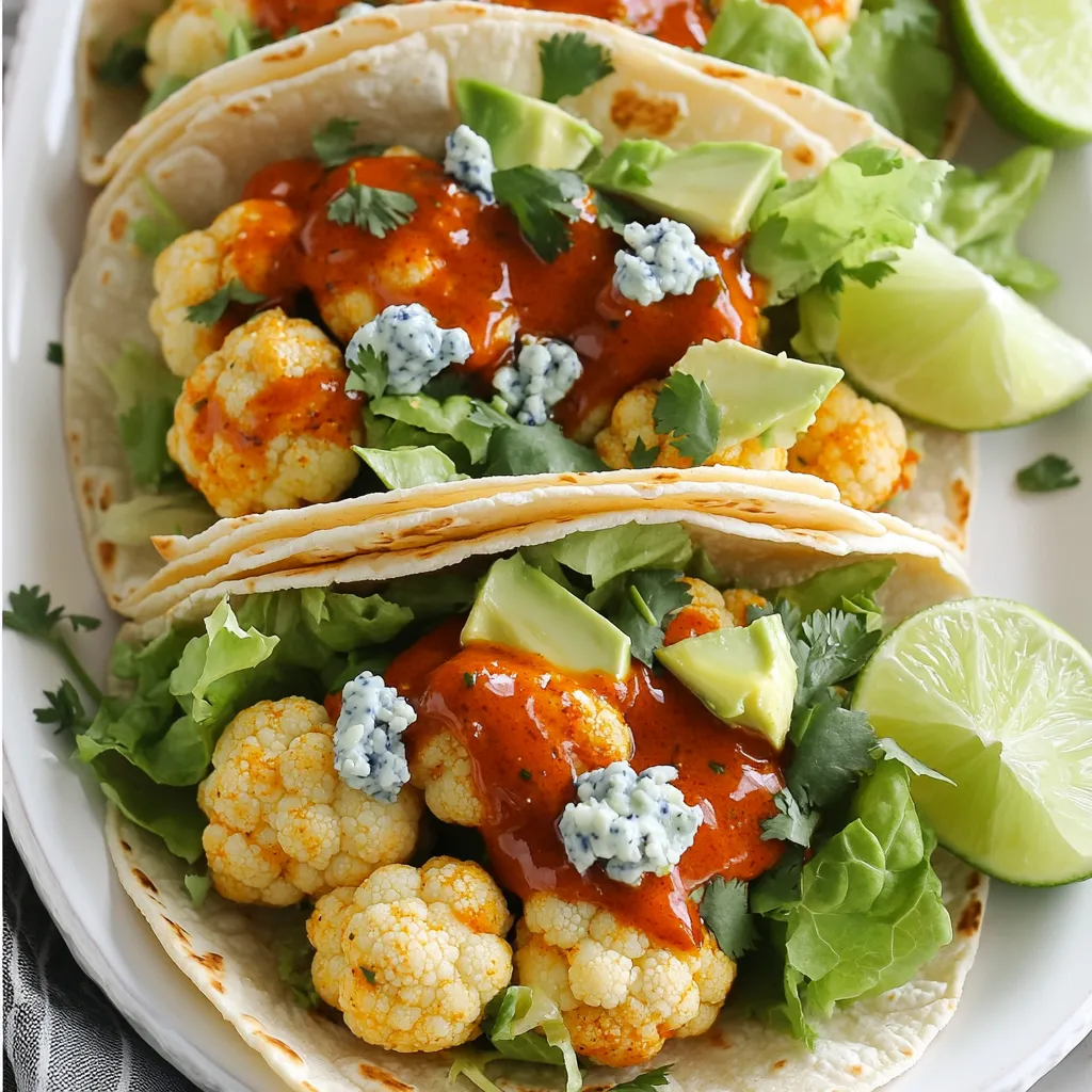 Crispy Air Fryer Buffalo Cauliflower Tacos Delight