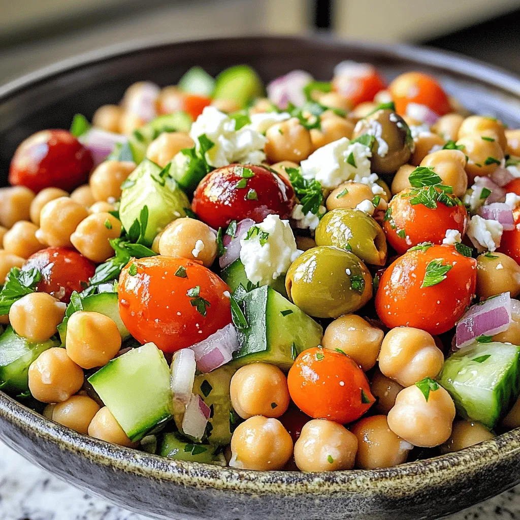 Mediterranean Chickpea Salad Fresh and Flavorful Dish