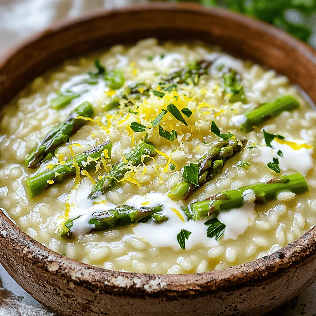 Creamy Lemon Asparagus Risotto Simple and Savory Dish