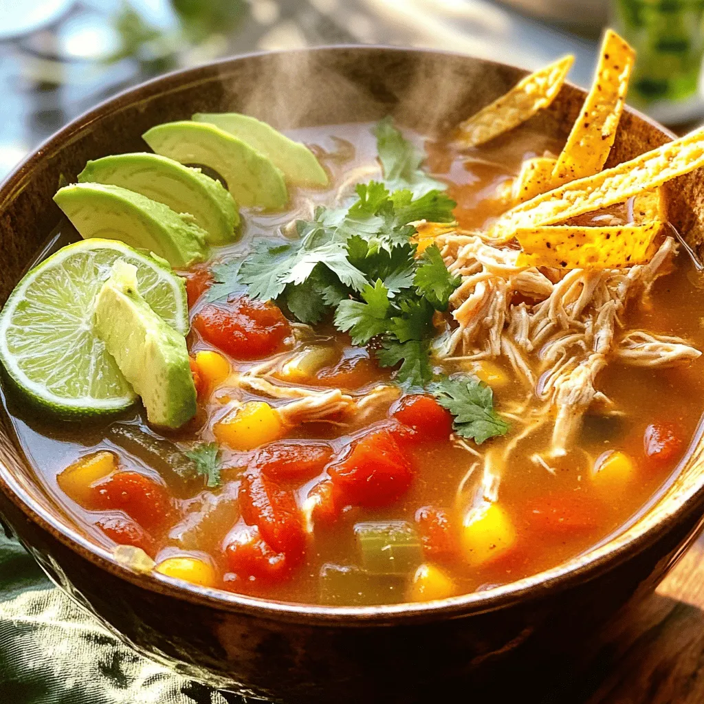 Southwest Chicken Soup Flavorful and Easy Recipe