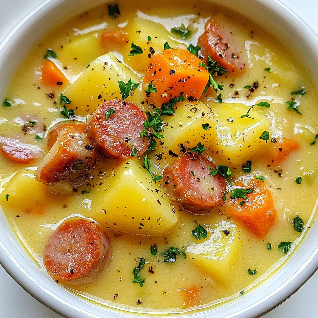 Kielbasa Potato Soup Hearty and Comforting Delight