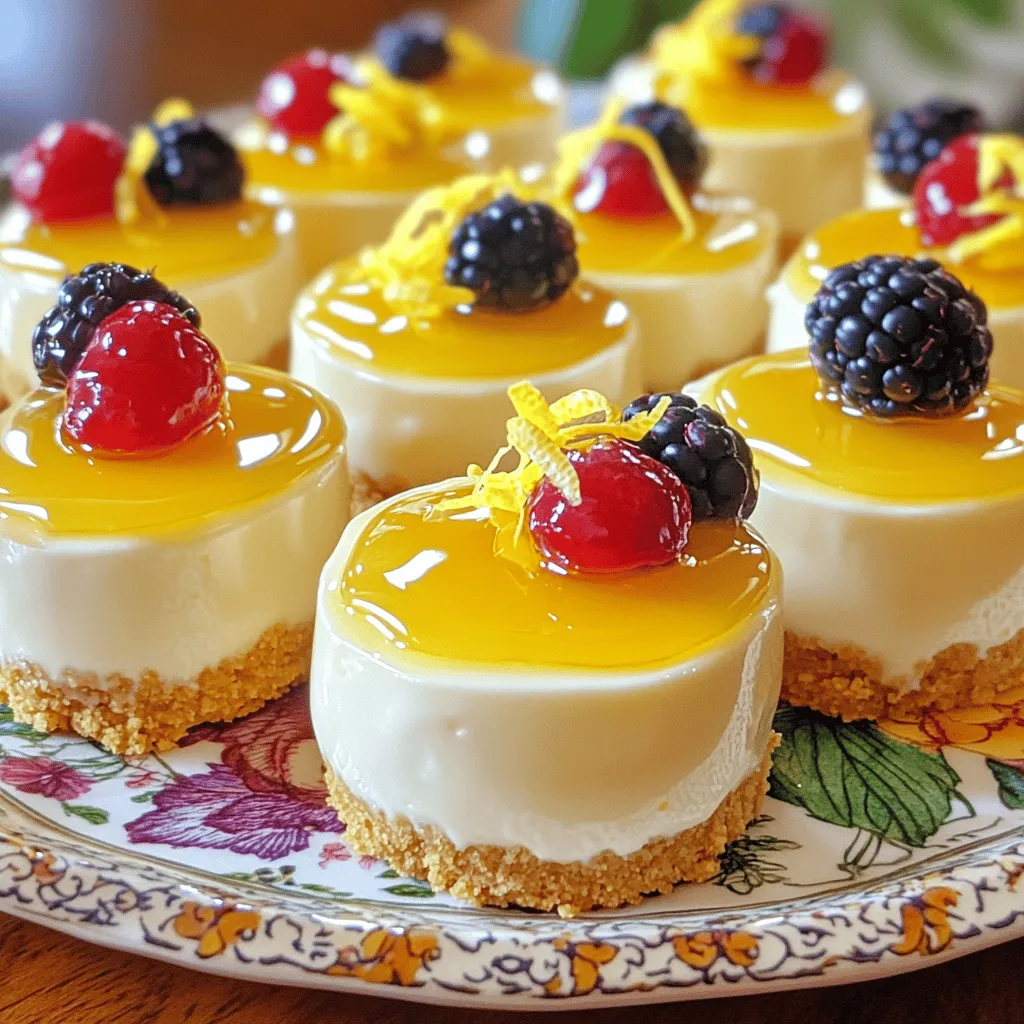 No-Bake Lemon Cheesecake Bites Tasty and Simple Dessert