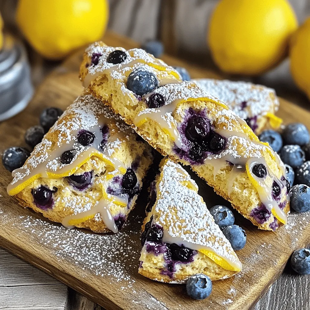 Lemon Blueberry Scones Flavorful and Easy Recipe