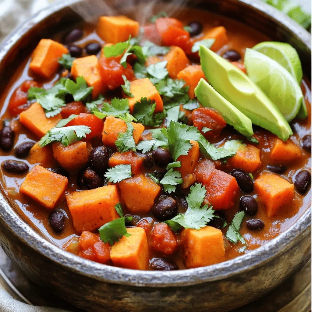 Sweet Potato Black Bean Chili Flavorful and Easy Dish
