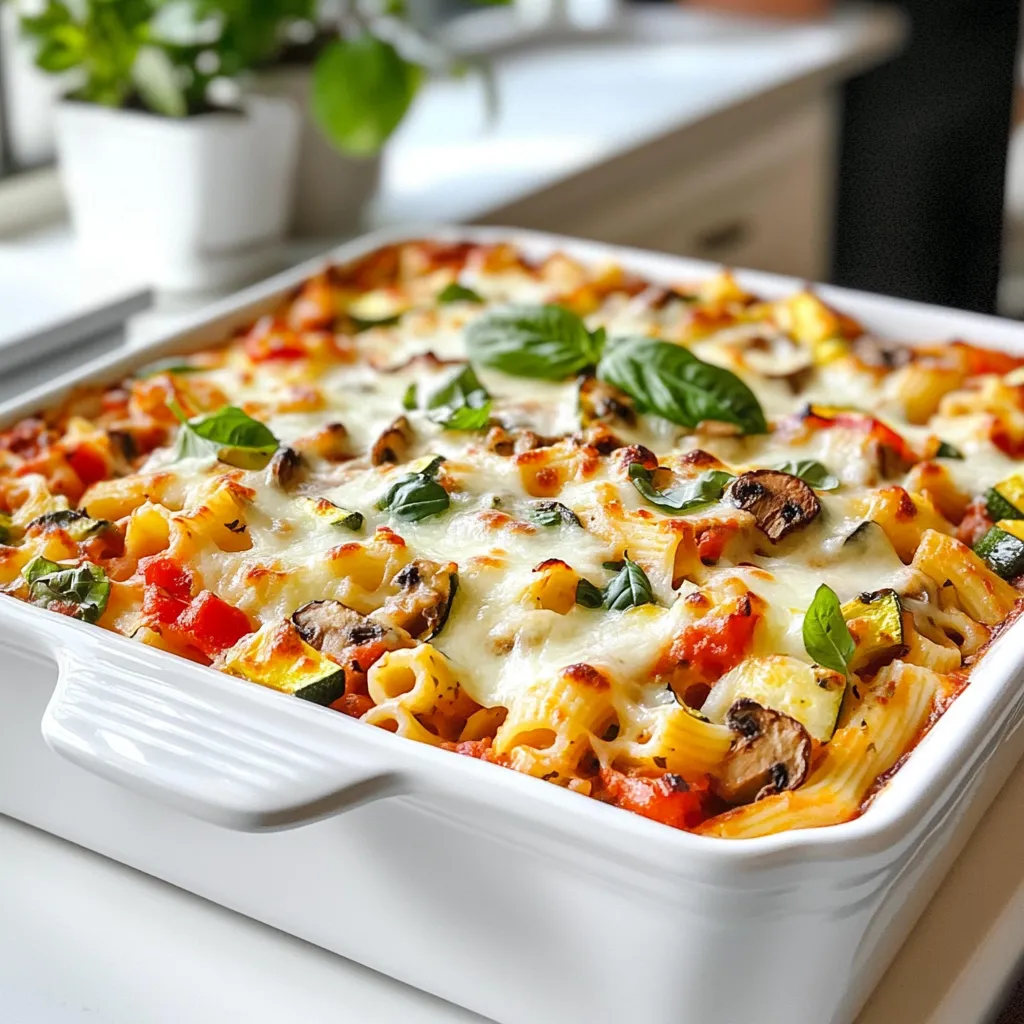 Baked Ziti with Vegetables Flavorful and Easy Recipe