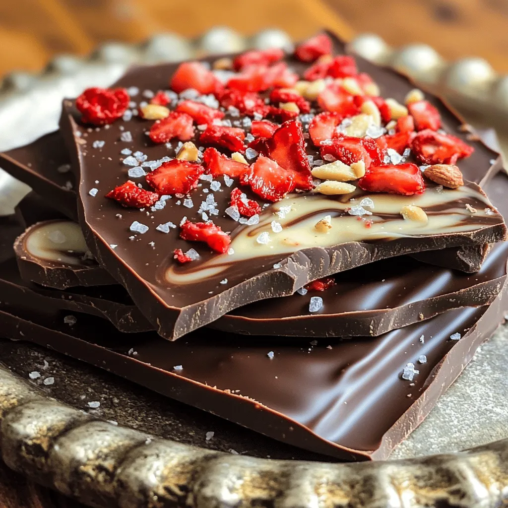 Chocolate Covered Strawberry Bark Delicious Treat Recipe